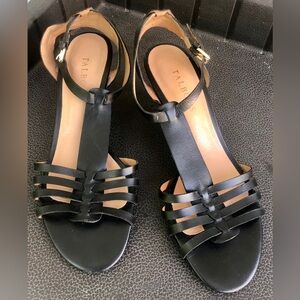 Talbots Black Leather shoes. Size 7 1/2B
